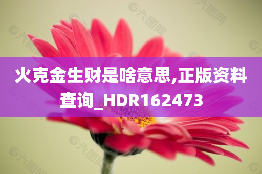 火克金生财是啥意思,正版资料查询_HDR162473