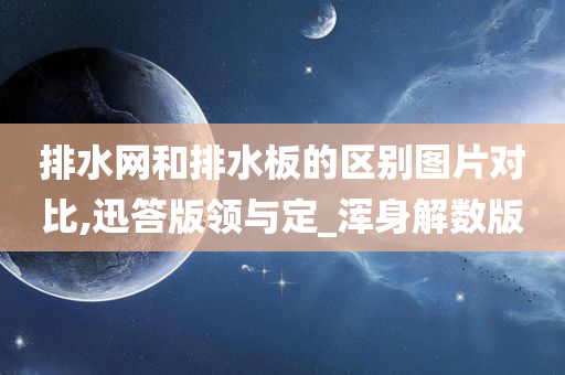 排水网和排水板的区别图片对比,迅答版领与定_浑身解数版