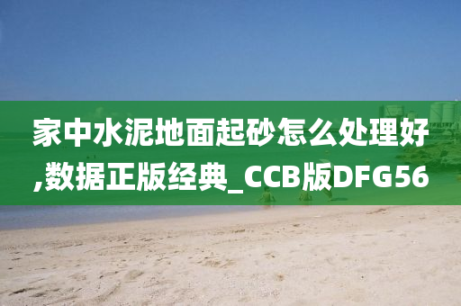 家中水泥地面起砂怎么处理好,数据正版经典_CCB版DFG56