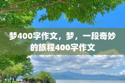 梦400字作文，梦，一段奇妙的旅程400字作文今晚必出三肖2025_2025新澳门精准免费提供·精确判断