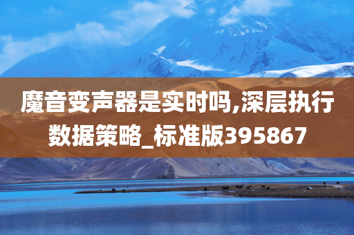 魔音变声器是实时吗,深层执行数据策略_标准版395867