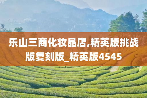 乐山三商化妆品店,精英版挑战版复刻版_精英版4545