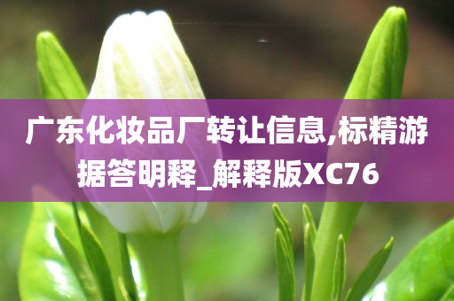 广东化妆品厂转让信息,标精游据答明释_解释版XC76今晚必出三肖2025_2025新澳门精准免费提供·精确判断