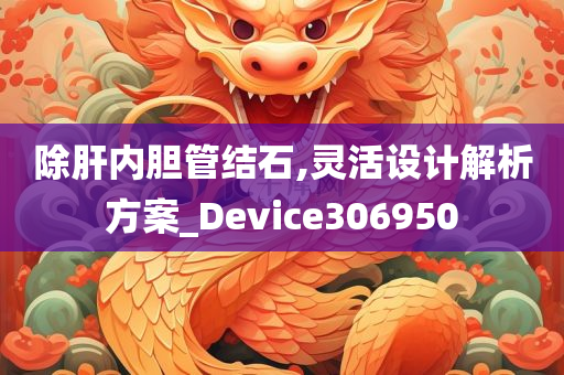 除肝内胆管结石,灵活设计解析方案_Device306950