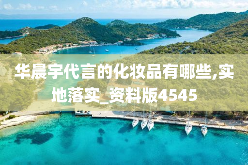 华晨宇代言的化妆品有哪些,实地落实_资料版4545