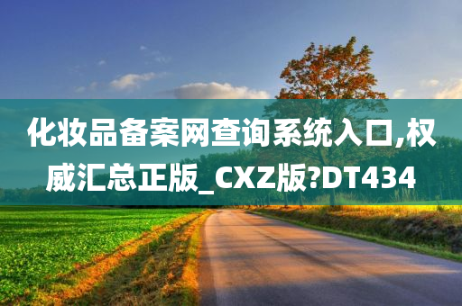 化妆品备案网查询系统入口,权威汇总正版_CXZ版?DT434