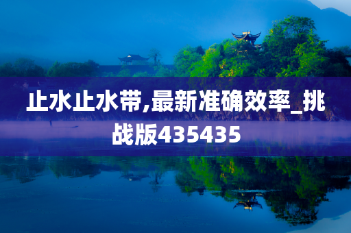止水止水带,最新准确效率_挑战版435435
