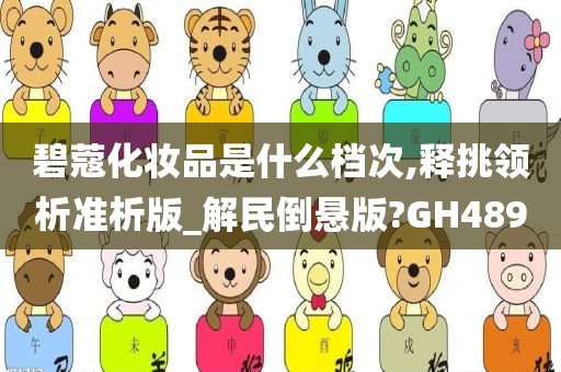 碧蔻化妆品是什么档次,释挑领析准析版_解民倒悬版?GH489
