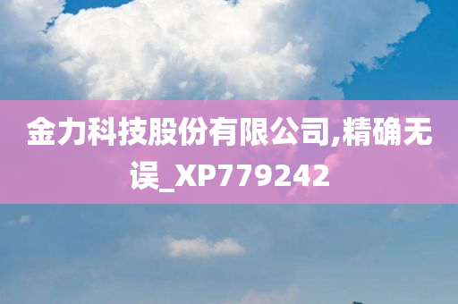 金力科技股份有限公司,精确无误_XP779242