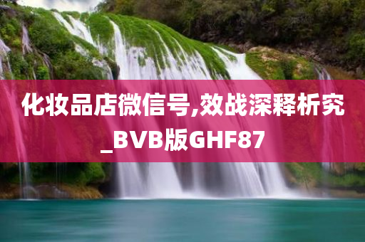 化妆品店微信号,效战深释析究_BVB版GHF87