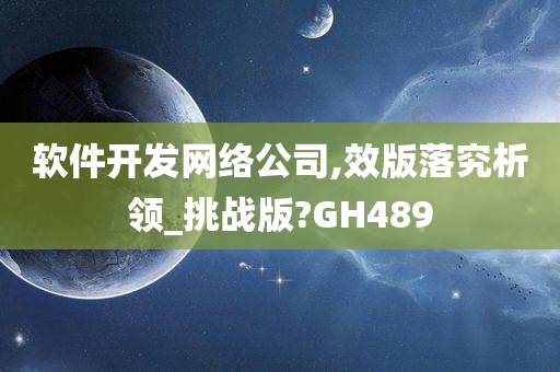 软件开发网络公司,效版落究析领_挑战版?GH489