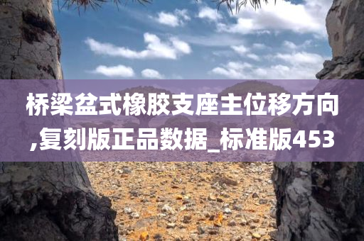 桥梁盆式橡胶支座主位移方向,复刻版正品数据_标准版453