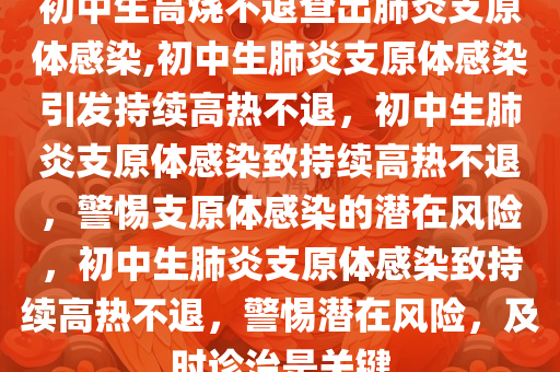 初中生高烧不退查出肺炎支原体感染,初中生肺炎支原体感染引发持续高热不退，初中生肺炎支原体感染致持续高热不退，警惕支原体感染的潜在风险，初中生肺炎支原体感染致持续高热不退，警惕潜在风险，及时诊治是关键