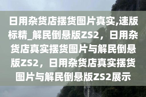 日用杂货店摆货图片真实,速版标精_解民倒悬版ZS2，日用杂货店真实摆货图片与解民倒悬版ZS2，日用杂货店真实摆货图片与解民倒悬版ZS2展示