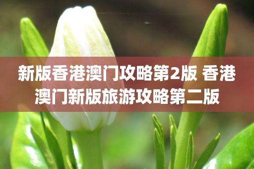 新版香港澳门攻略第2版 香港澳门新版旅游攻略第二版