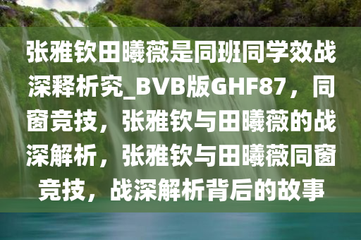 张雅钦田曦薇是同班同学效战深释析究_BVB版GHF87，同窗竞技，张雅钦与田曦薇的战深解析，张雅钦与田曦薇同窗竞技，战深解析背后的故事