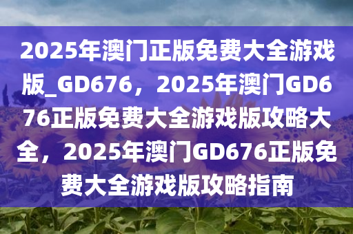 游戏攻略