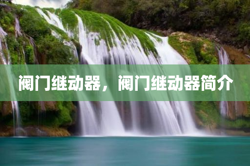 阀门继动器，阀门继动器简今晚必出三肖2025_2025新澳门精准免费提供·精确判断介