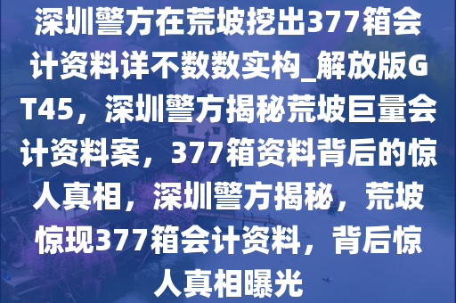 深圳警方在荒坡挖出377箱会计资料详不数数实构_解放版GT45，深圳警方揭秘荒坡巨量会计资料案，377箱资料背后的惊人真相，深圳警方揭秘，荒坡惊现377箱会计资料，背后惊人真相曝光