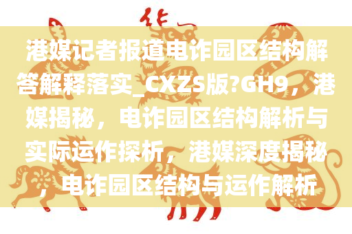 港媒记者报道电诈园区结构解答解释落实_CXZS版?GH9，港媒揭秘，电诈园区结构解析与实际运作探析，港媒深度揭秘，电诈园区结构与运作解析今晚必出三肖2025_2025新澳门精准免费提供·精确判断
