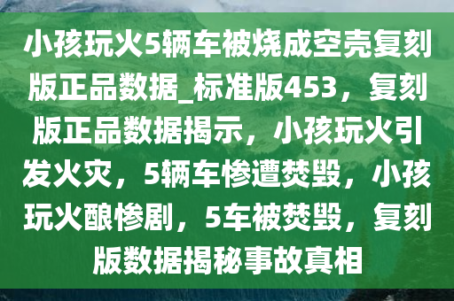 小孩玩火5辆车被烧成空壳复刻版正品数据_标准版453，复刻版正品数据揭示，小孩玩火引发火灾，5辆车惨遭焚毁，小孩玩火酿惨剧，5车被焚毁，复刻版数据揭秘事故真相
